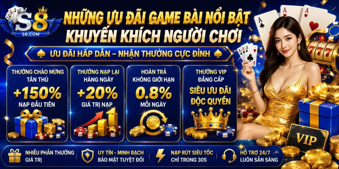 Những ưu đãi game bài nổi bật khuyến khích người chơi